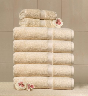 27" x 54" 17 lb. Champagne Suite Touch® Hotel Towel